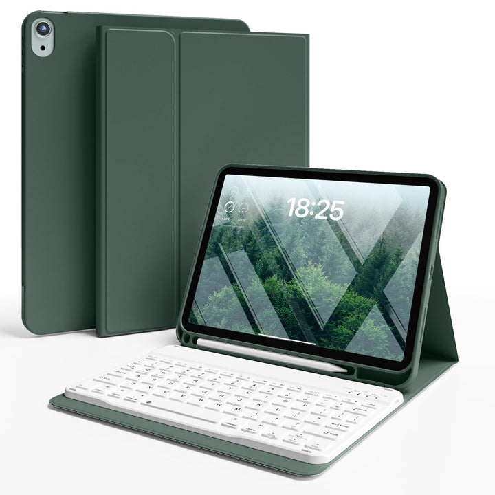 JKSML Tastatur Hülle für iPad 10 Generation 10,9 Zoll 2022, iPad 10. Gen Tastatur Hülle mit Pencil H