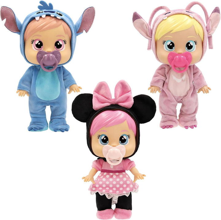 CRY Babies Disney Minnie Baby-Puppe Cry Babies Loving Care inspiriert von Minnie Mouse, inklusive 3