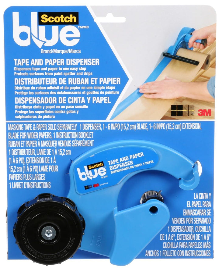 ScotchBlue Abdeckband- und Papierabroller, 1 Handabdeckgerät – geeignet für Maler- und Dekorationsar