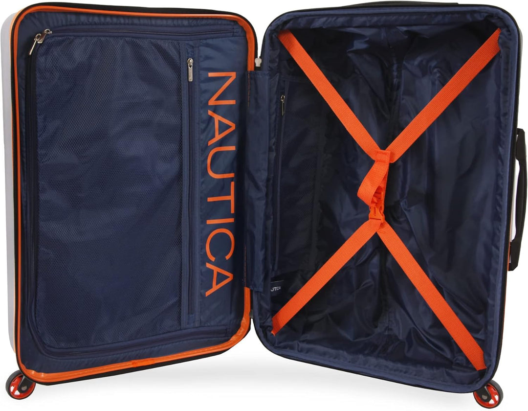 Nautica Roadie Hartschalengepäck-Set, 3-teilig Grau / Orange, Grau / Orange
