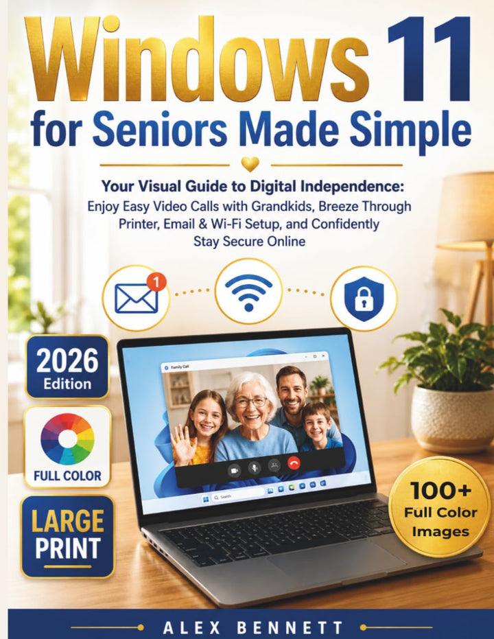 Windows 11 for Seniors Made Simple: Your Visual Guide to Digital Independence: Enjoy Easy Video Call
