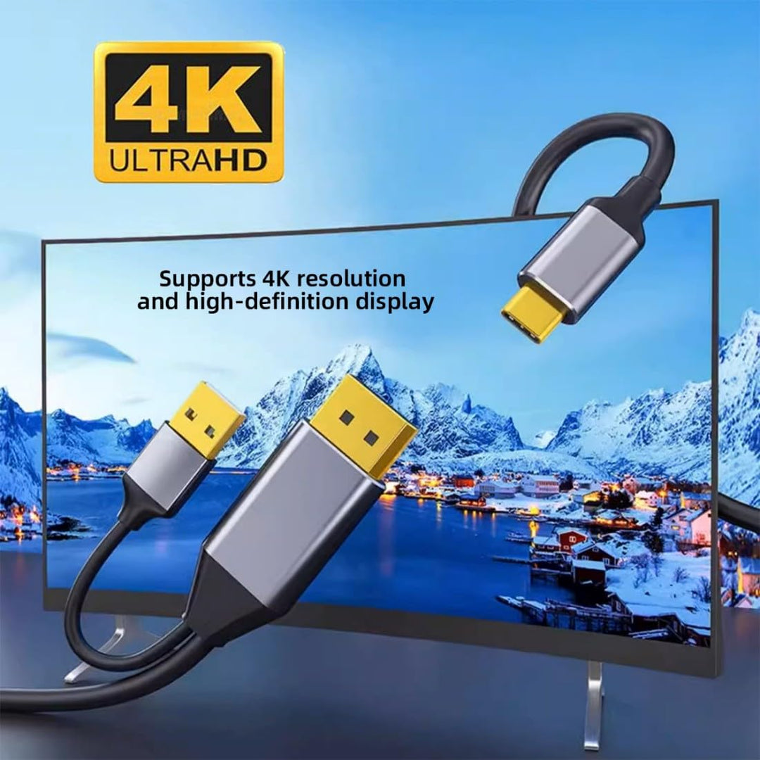chenyang Displayport auf USB C Kabel 4k@60Hz mit USB Stromversorgung unterstützt Touch-Display für H