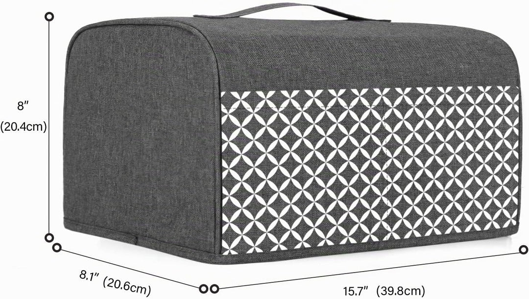 Yarwo 4 Scheiben-Doppelschlitz-Toasterabdeckung, Toaster Zubehör mit Oberem Griff, Nylon Toasterabde