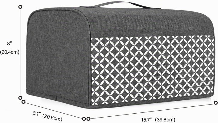 Yarwo 4 Scheiben-Doppelschlitz-Toasterabdeckung, Toaster Zubehör mit Oberem Griff, Nylon Toasterabde