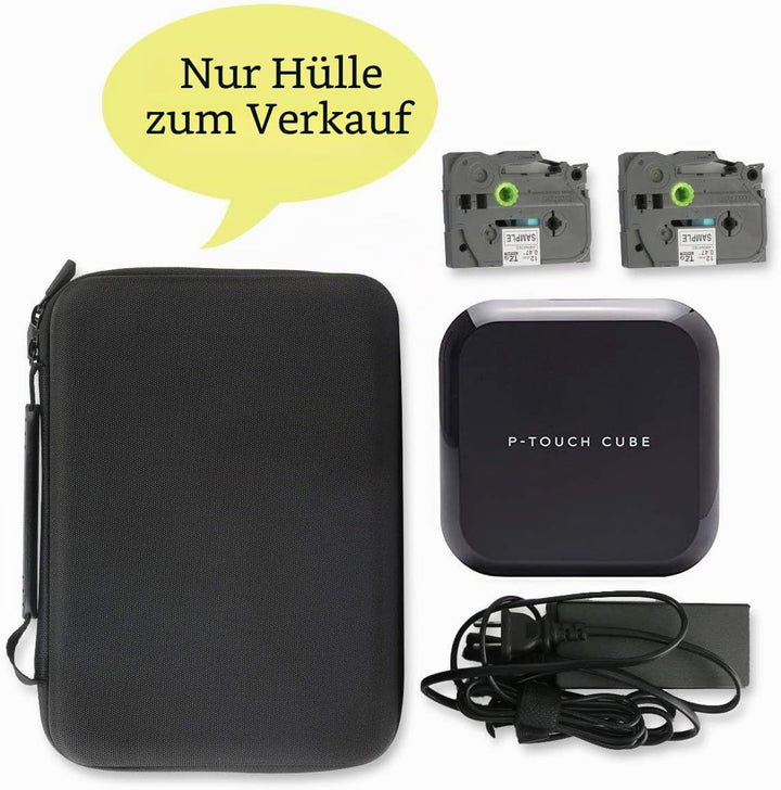 co2CREA Hart Reise Tragen Tasche für Brother PT-P710BT Etikettendrucker,P-Touch Cube Plus Beschriftu