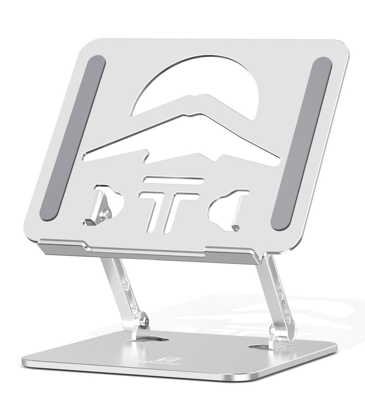 Ergonomischer Laptop Ständer aus Aluminium, Höhenverstellbar &amp; Faltbar, Stabil &amp; rutschfest, Verbess