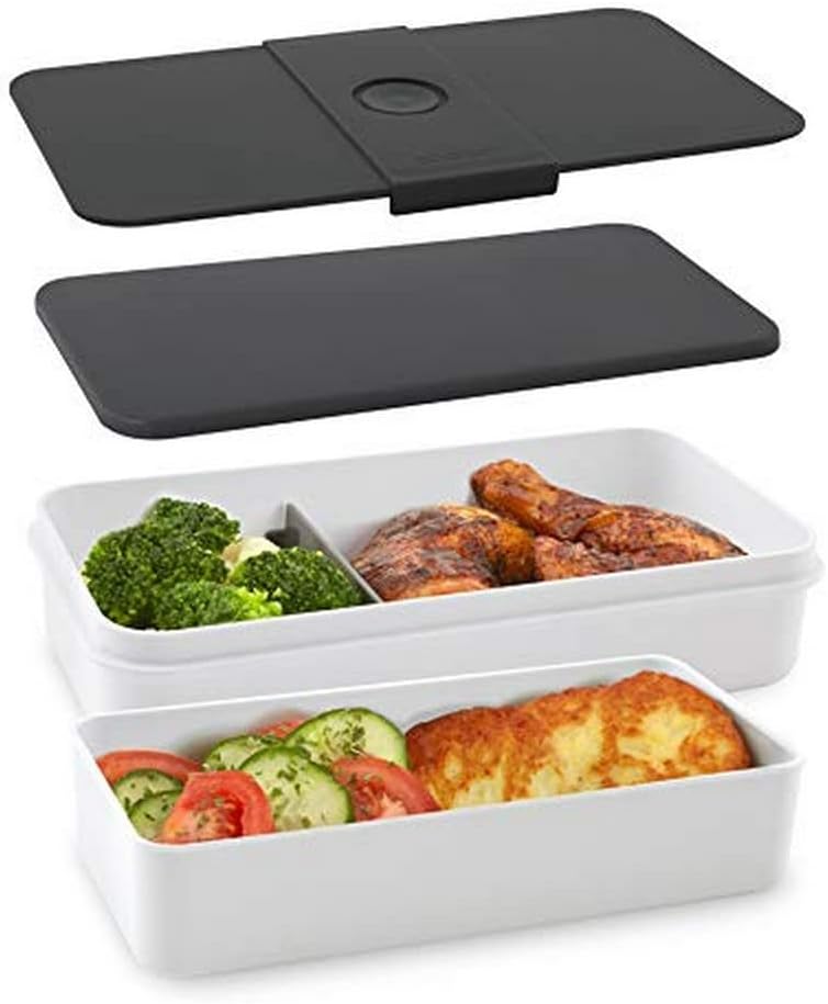 Cloer 800S1-1 Lunch Care System - Bento Box 5-teilig, XXL- Format 2100ml, unterteilbar mit auslaufsi