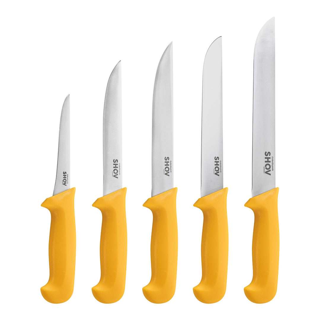 Shov Küchenmesser Set – Premiumqualität | Profi Küchenmesser | Kochmesser Set | Fleischmesser | Ausb