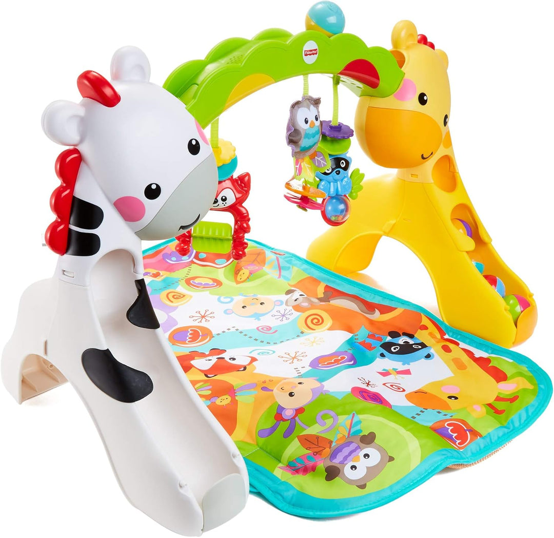 Fisher Price GLK31 - Erlebnisdecke mit Musik, Geräuschen und Lichtern, Spielmatte mit Beschäftigungs