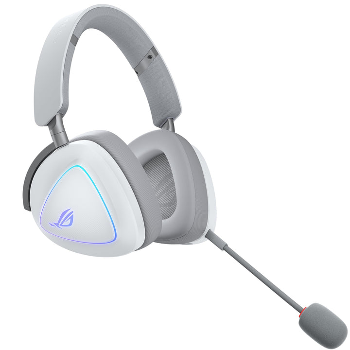 ASUS ROG Delta II White kabelloses RGB Gaming Headset (SpeedNova, Bluetooth, 2,4 GHz, 3,5-mm-Anschlu