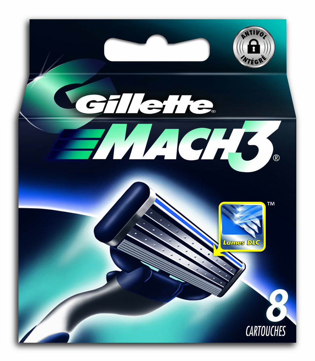 Gillette MACH3 Rasierklingen für Herren, Packung mit 8 Klingen