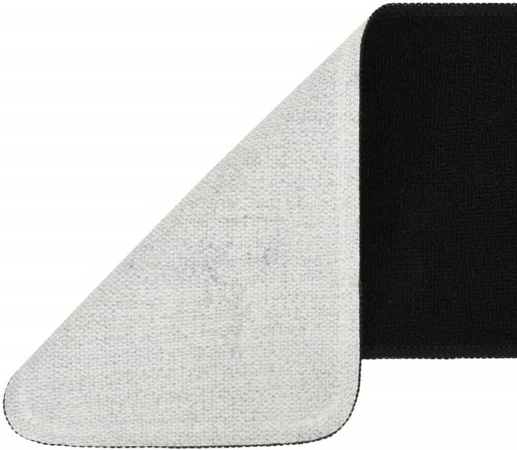 homiuse Antirutsch Stufenmatten 15 STK. 75x20 cm Schwarz Rechteckig Treppenstufen Matten Modern Stuf