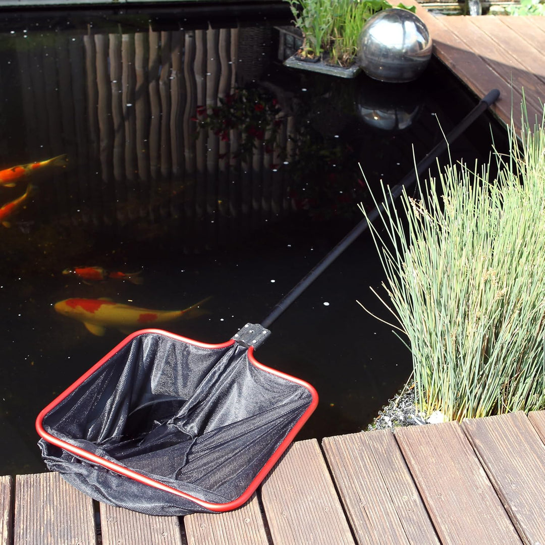 JBL Teichkescher S fein 40x35 cm Feinmaschiges Fang Netz 160 cm Teleskopstiel, S fein 40x35 cm fein