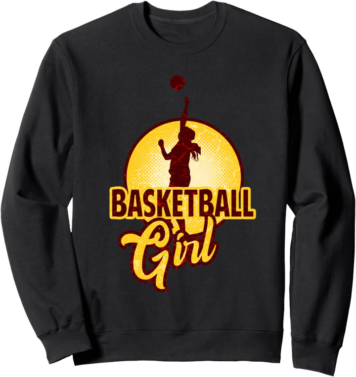 Schulsport Basketballspieler Basketball Mädchen Sweatshirt
