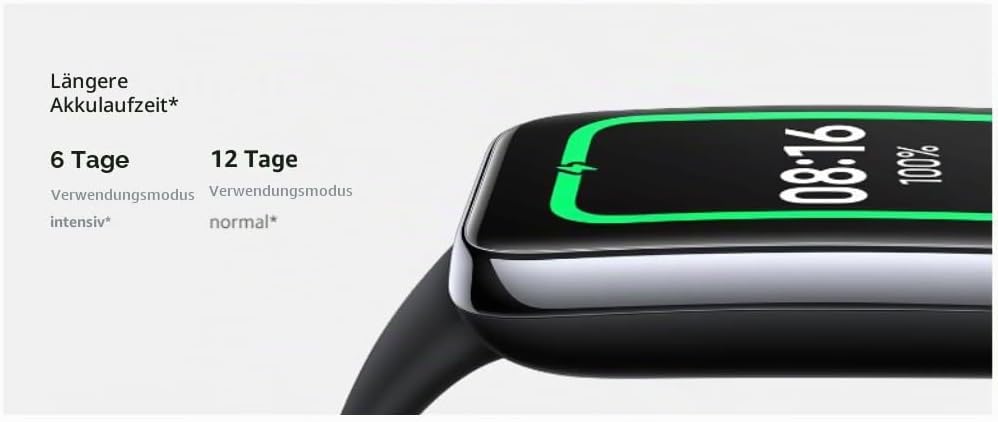 Xiaomi Mi Smart Band Fitness-Tracker & Aktivitäts-Tracker (AMOLED-Display, SpO2 Tracking, Schlafüber