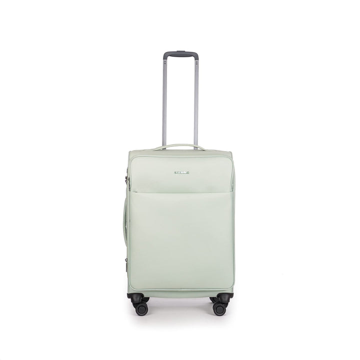 Stratic Light + Koffer Weichschale Reisekoffer Trolley Rollkoffer mittelgross, TSA Kofferschloss, 4