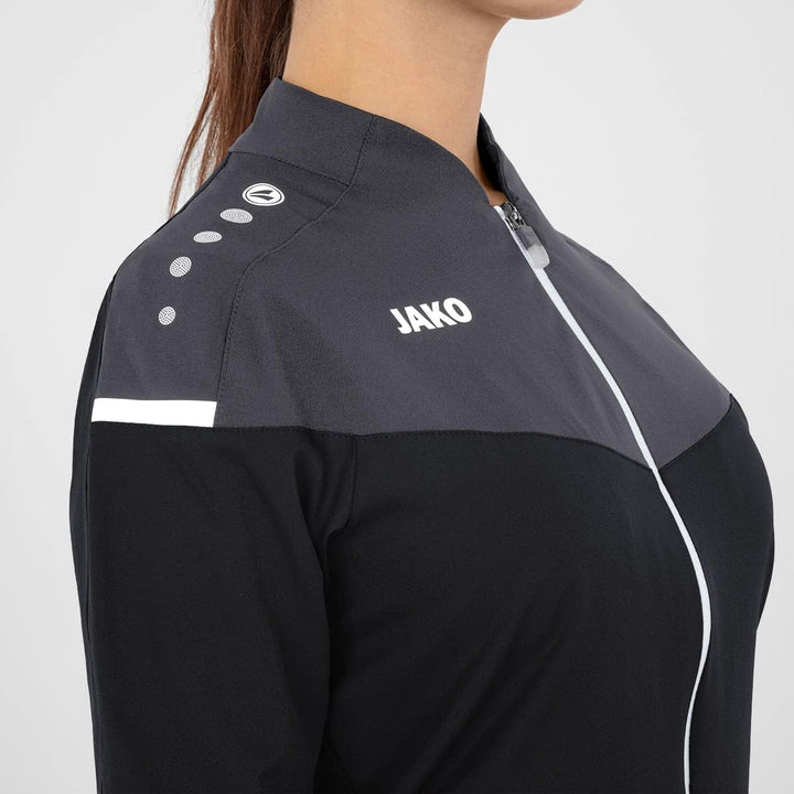 JAKO Damen Champ 2.0 Präsentationsjacke 34 schwarz/anthrazit, 34 schwarz/anthrazit