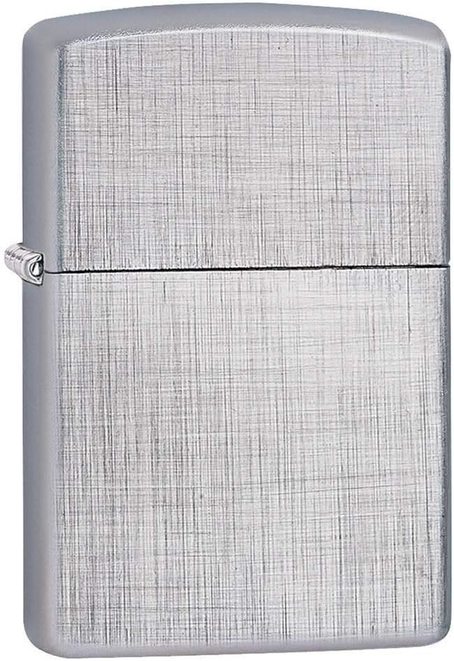 Zippo Feuerzeug 60001256 Linen Weave Benzinfeuerzeug, Messing, 1 x 3,5 x 5,5 cm, 1 x 3,5 x 5,5 cm