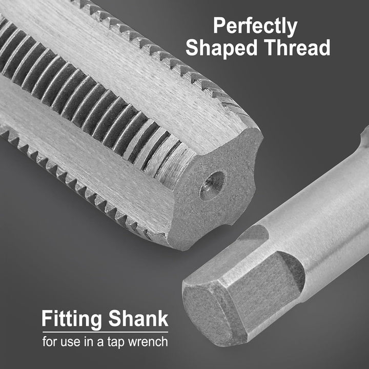 Gunpla NPT Rohrgewindebohrer Set Form C-G, 5tlg. G1/8", G1/4", G3/8", G1/2", G3/4" Zoll, Legierter S