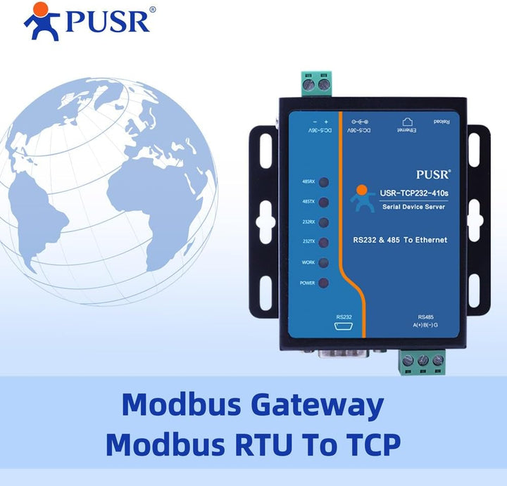 RS485 RS232 zu Ethernet Modbus Gateway Modbus zu Ethernet Modbus RTU zu TCP USR-410S