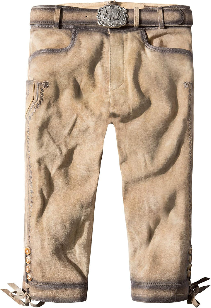 Stockerpoint Herren Lederhose Hose Siggi2, 44 Wood Gespeckt