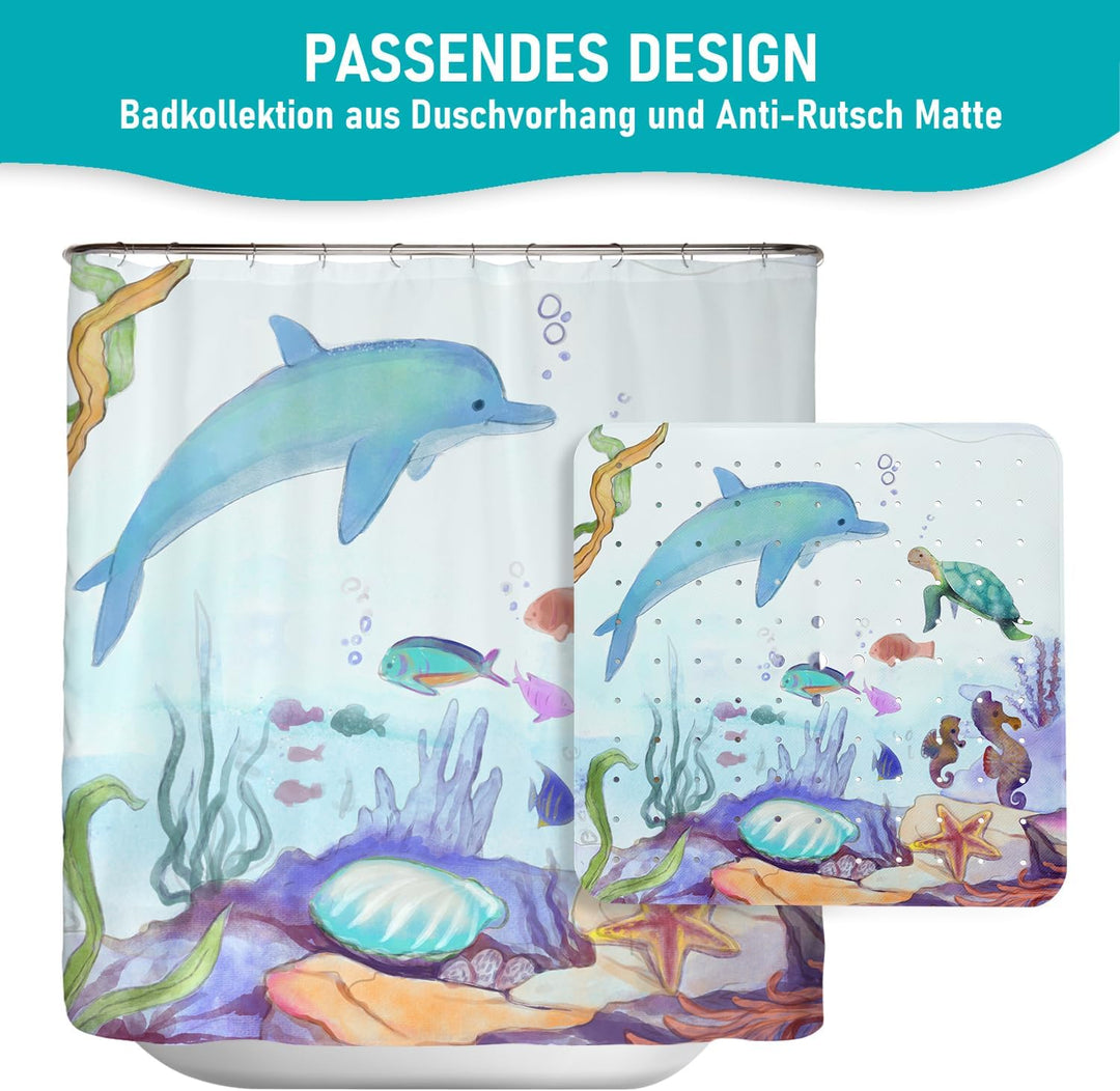 arteneur® - Duschmatte rutschfest 53x53 cm | Antirutschmatte Dusche | Inkl. Aufhängung | Schimmelres