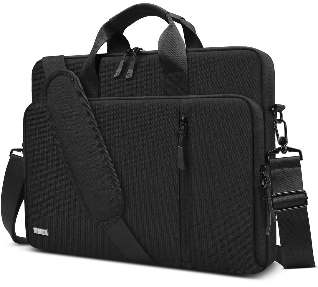 TECOOL 17,3 Zoll Laptoptasche, 360° Schutz Laptop Schultertasche Umhängetasche für 17-17,3 Zoll Leno