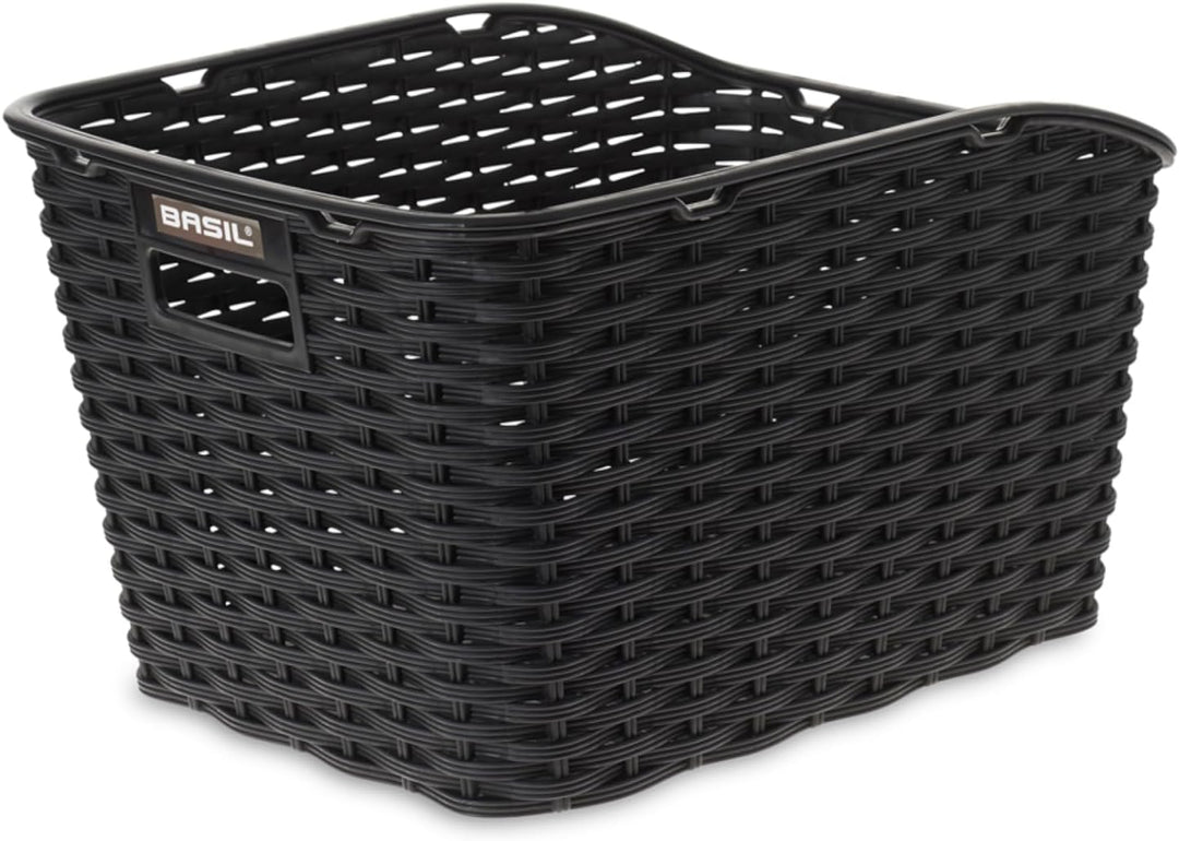 Basil Weave WP Hinterradkorb Schwarz, Schwarz