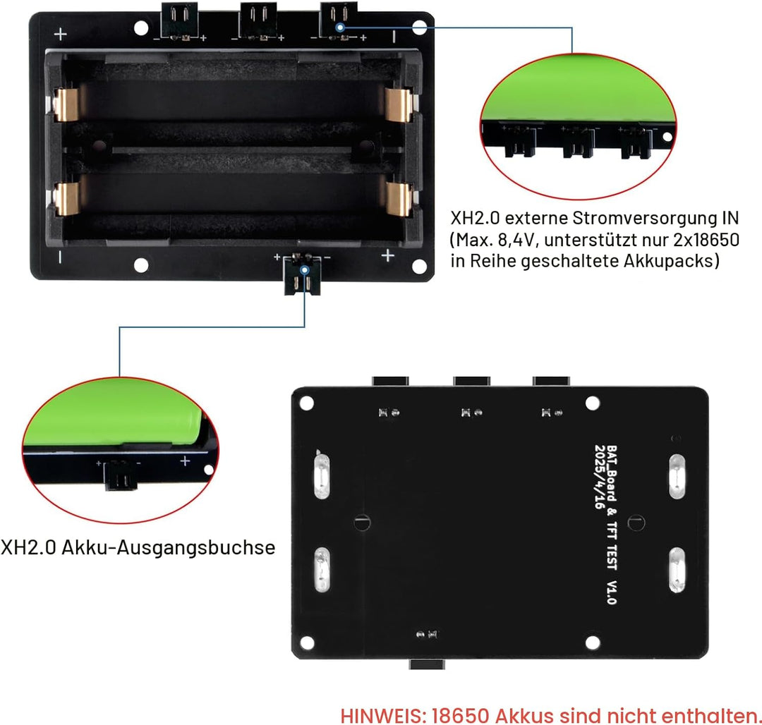 GeeekPi UPS Gen 6 Power Module UPS V6 Uninterruptible UPS Shield for Raspberry Pi 5/4B/Orange Pi - E