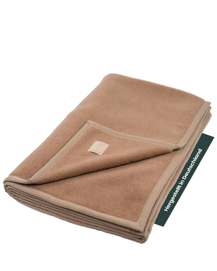Ritter Decken Kamelhaardecke „Mandarin 150 x 200 cm Kamel (ungefärbt) aus 50% Kamelhaar und 50% Schu