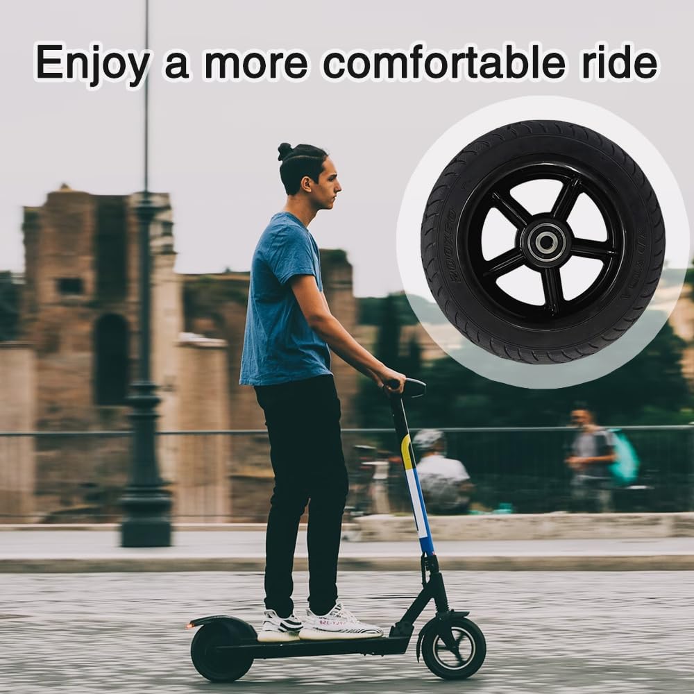 Golgner 8 Zoll E Scooter Reifen, Elektroroller Vollgummireifen 200x50, Nicht Pneumatischer Reifen, S