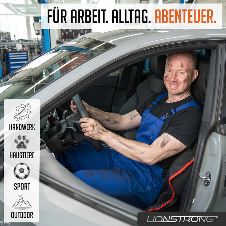 LIONSTRONG® Autositzschoner Vordersitz universell kompatibel [WASSERDICHT] - Autositzbezüge Vordersi