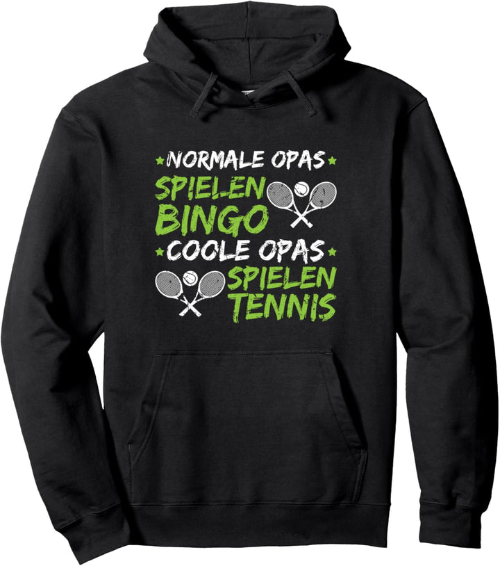 Tennisspieler Opa Tennis Spielen Spruch Tennis Pullover Hoodie