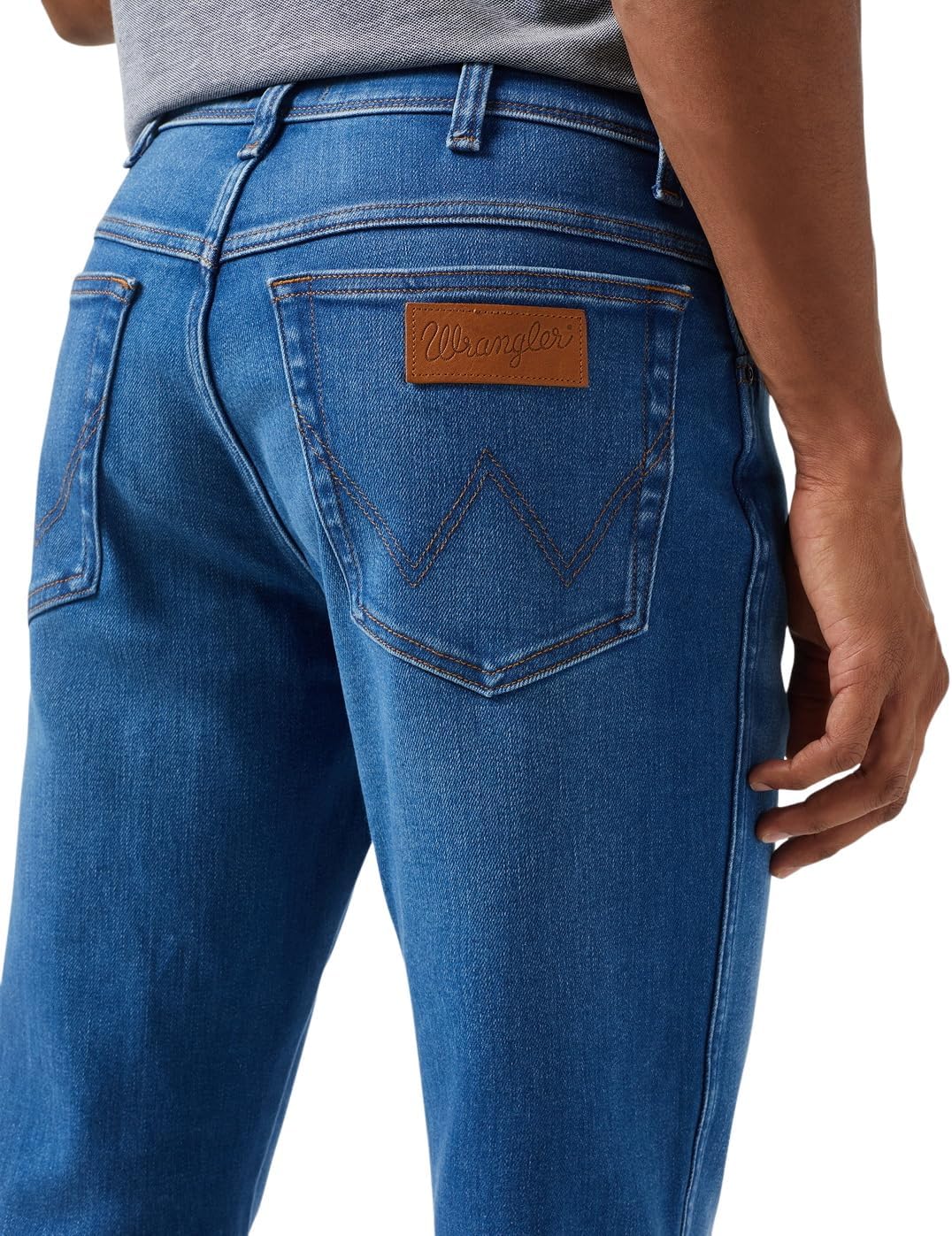 Wrangler Texas Stretch W121XU13M Herren Jeanshosen/Lang, Karotte (Tapered) 32W / 32L Rustic