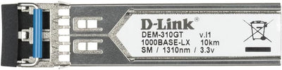 D-Link DEM-310GT 1-Port Mini GBIC Module (für 1000BaseLX, LC Duplex) Singlemode-Transceiver, Singlem