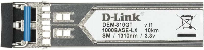 D-Link DEM-310GT 1-Port Mini GBIC Module (für 1000BaseLX, LC Duplex) Singlemode-Transceiver, Singlem