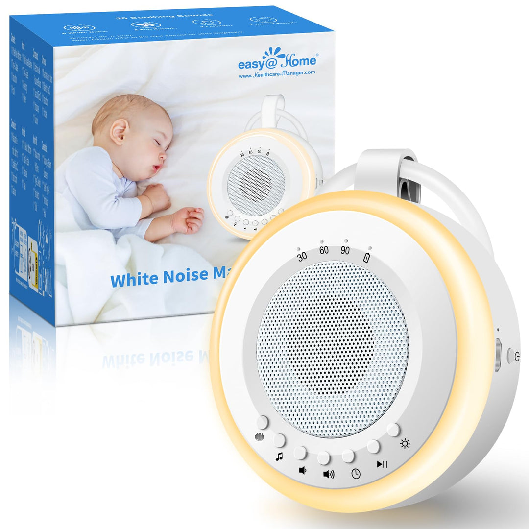 Tragbare Baby White Noise Machine: Easy@Home Einschlafhilfe Babys mit weissem Rauschen | Nachtlicht