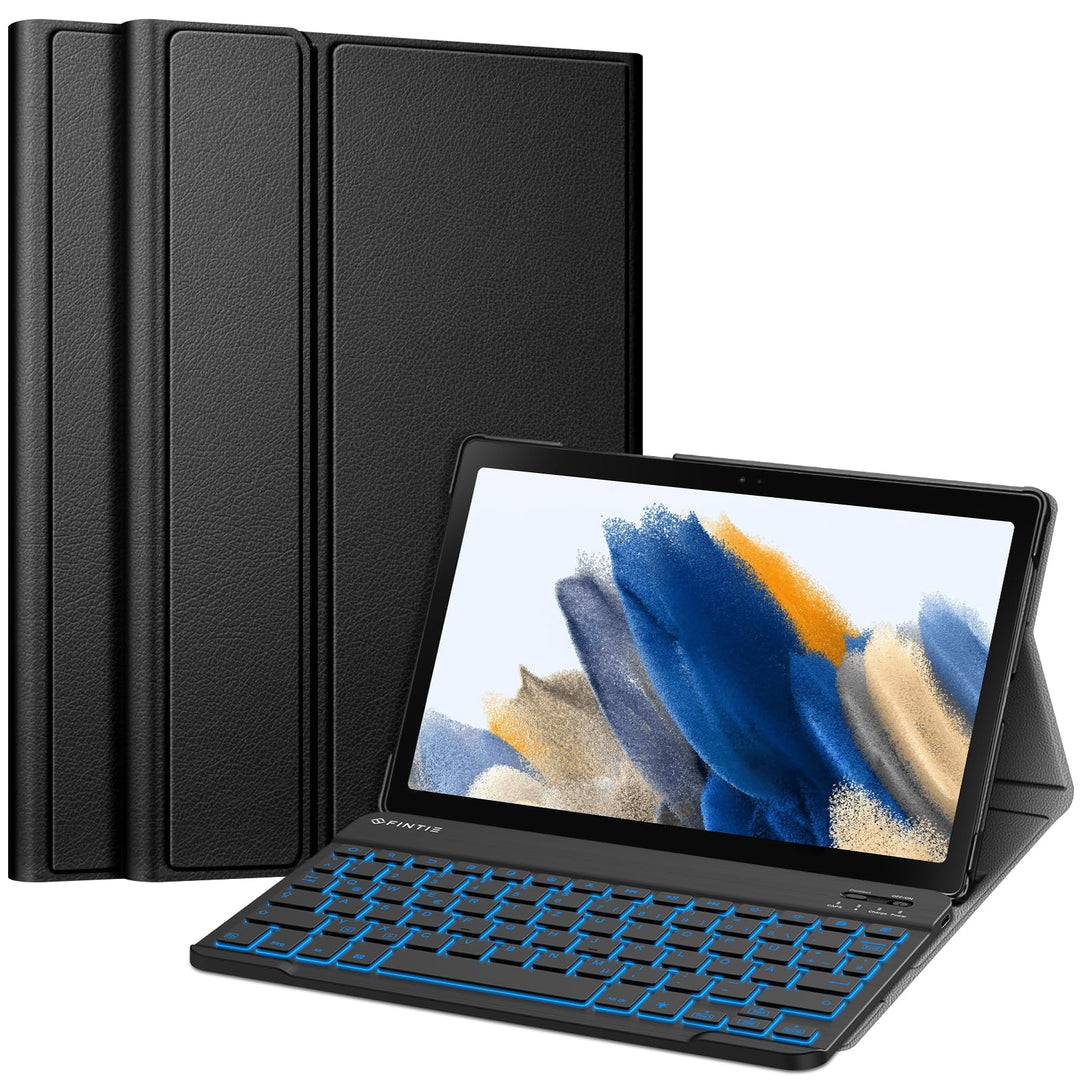 FINTIE Beleuchtete Tastatur Hülle für Samsung Galaxy Tab A8 10.5 Zoll 2022/2021 SM-X200/X205/X207 -
