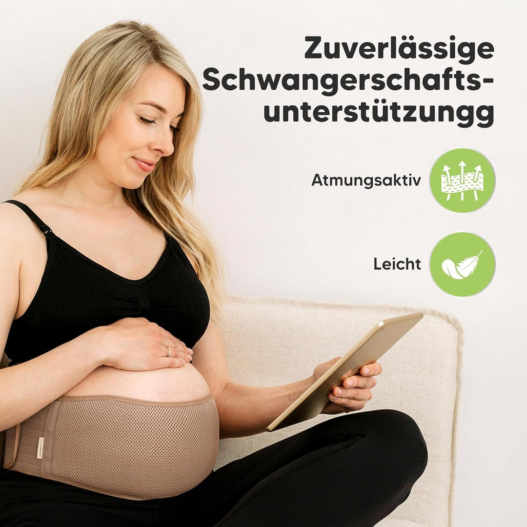 KeaBabies Bauchgurt Schwangerschaft - Weicher und atmungsaktiver schwangerschaftsgürtel - Bauchband