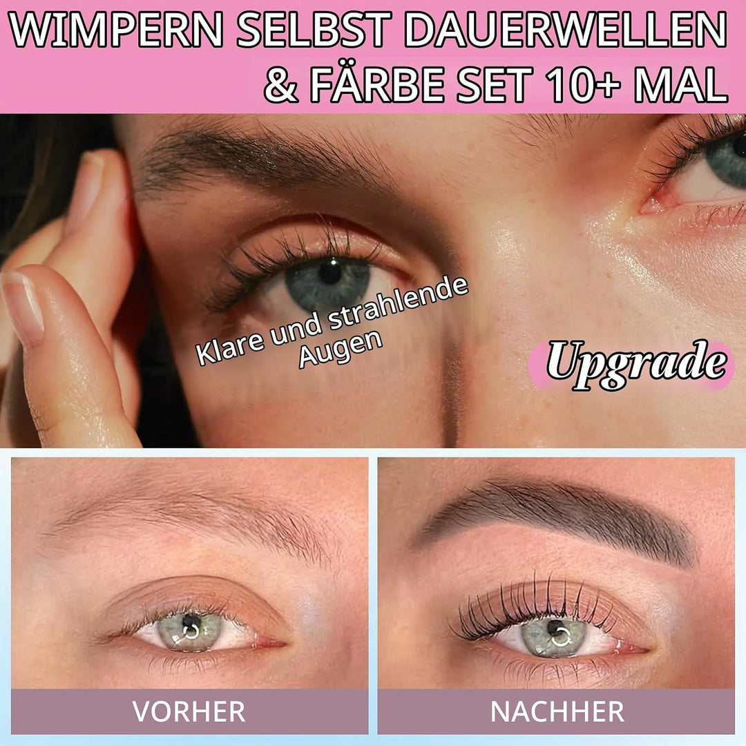 Wimpernlifting Set mit Farbe Schwarz, Wimpern Lifting Set&amp; Brow Lifting Set, 2-in-1 Wimpernlifting S
