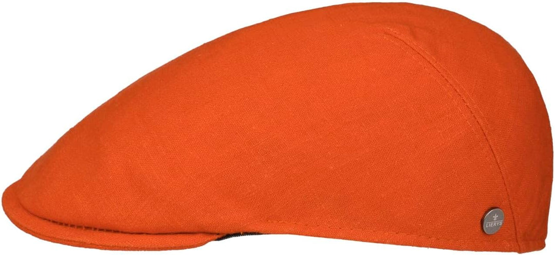 LIERYS Flatcap Meliert Dunkelblau Elegantes Design Stylisches Accessoire S Orange, S Orange