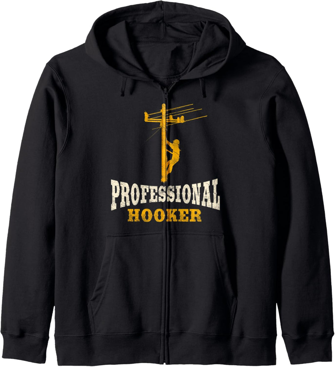 Lineman Geschenke Line Worker Professional Hooker Kapuzenjacke