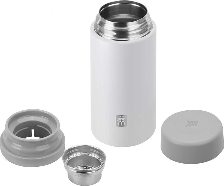 ZWILLING Thermo Thermoflasche, 420 ml, Integrierter Siebeinsatz, Isolierflasche für Tee &amp; Infused Wa