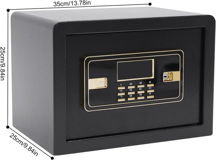 22L Safe Tresor mit Feuerfest Wasserdicht Geldtasche, Elektronischer Safe mit Zifferntastatur, Digit