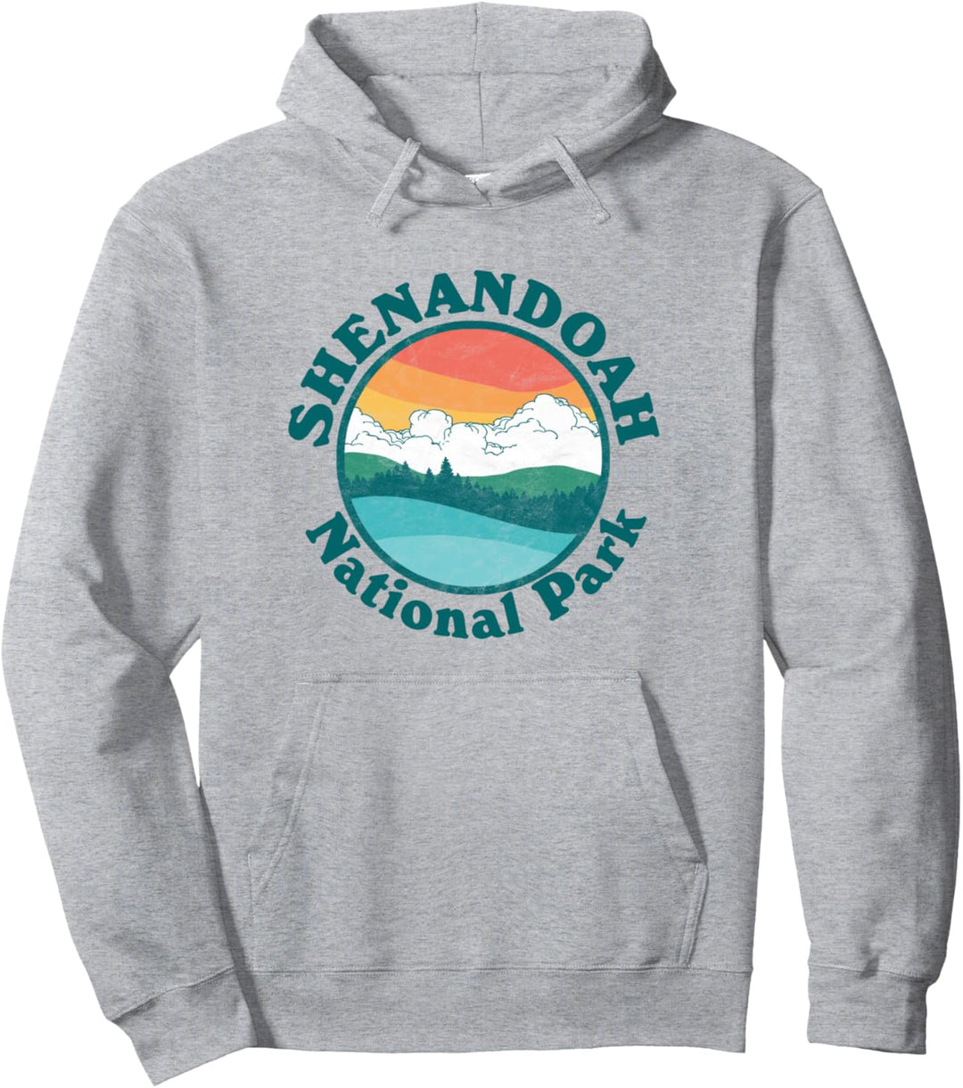 Vintage Shenandoah National Park Retro Mountains & Sky Pullover Hoodie