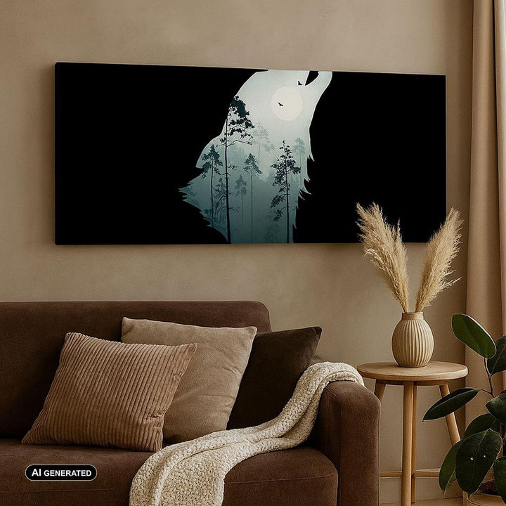 Wandbilder Dekoration Wohnzimmer Berge Höhle Park Panorama Bilder auf Leinwand 120x50cm Leinwandbild