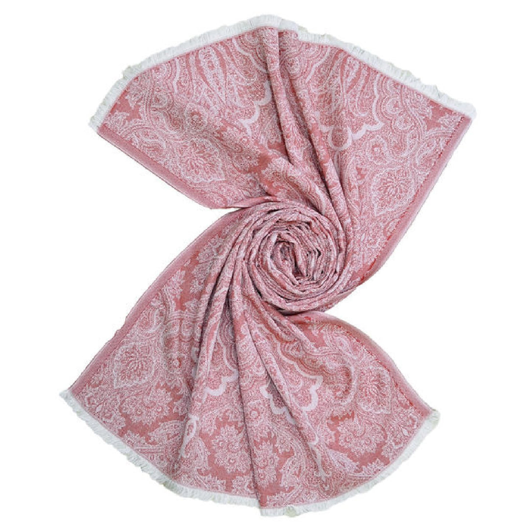 Lorenzo Cana Damen Pashmina Schaltuch aus 100% Baumwolle Damenschal Naturfaser Schal Paisley Muster