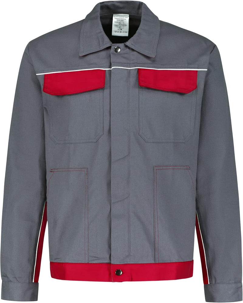 BWOLF ARES 100% Baumwolle Arbeitsjacke Männer Arbeitsjacke Herren Arbeitsjacke Bundjacke 3XL Grau, 3