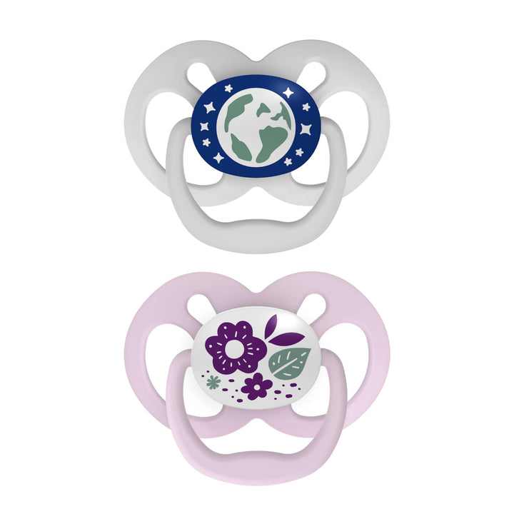 Dr. Brown's Advantage Baby-Schnuller, leuchtet im Dunkeln, 6–18 Monate, Rosa, 2 Stück Braun,Rosa 6 -