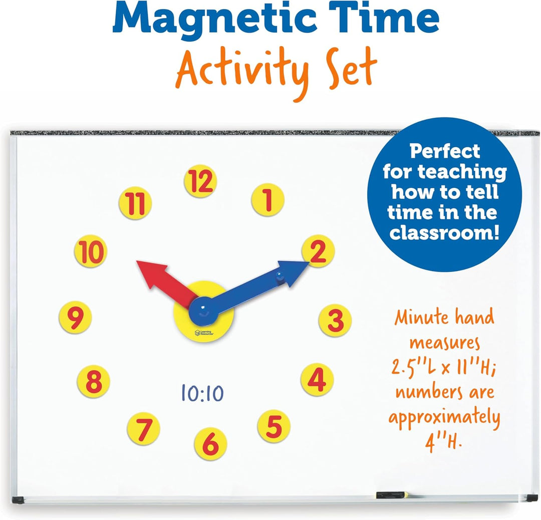 Learning Resources Magnetisches Uhrenset mit Zahnrad